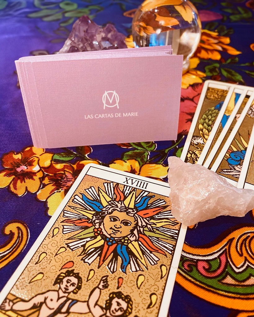 Setup de cartas en evento Sephora press day